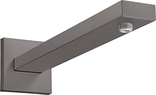 hansgrohe Brausearm eckig 38,9 cm Brushed Black Chrome von hansgrohe