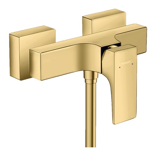 hansgrohe Duscharmatur Metropol , Aufputz Einhebel-Brausemischer, Polished Gold Optik von hansgrohe