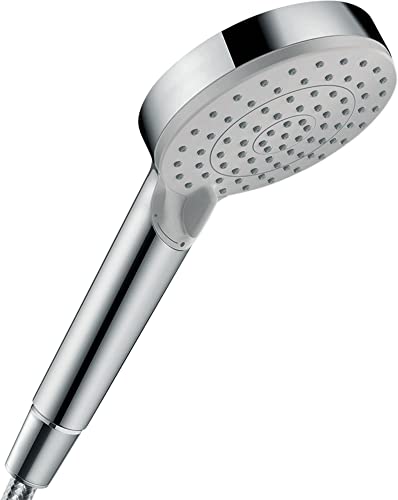 hansgrohe Vernis Blend - wassersparender Duschkopf 5 l/min (EcoSmart), Handbrause mit 2 Strahlarten, runde Duschbrause (⌀ 100 mm), Sparduschkopf mit Antikalk-Funktion, Chrom von hansgrohe