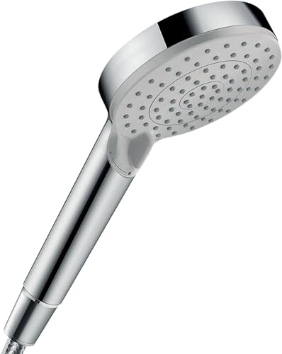 hansgrohe Vernis Blend - wassersparender Duschkopf (EcoSmart), Handbrause mit 2 Strahlarten, runde Duschbrause (100 mm), Sparduschkopf mit Antikalk-Funktion, Chrom, 26340000 hansgrohe Vernis Blend - wassersparender Duschkopf (EcoSmart), Handbrause mit 2 Strahlarten, runde Duschbrause (100 mm), Sparduschkopf mit Antikalk-Funktion, Chrom, 26340000 von hansgrohe