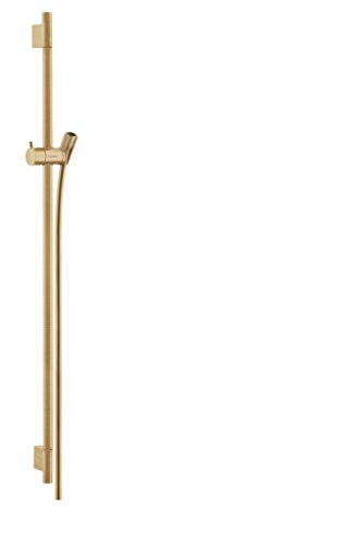 hansgrohe Duschstange Unica' S Puro 0,90m mit Brauseschlauch 1,60m, Brushed Bronze von hansgrohe