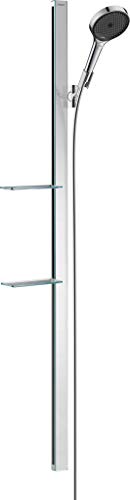 hansgrohe Duschsystem Rainfinity (Duschkopf, Stange 150cm, Seifenschalen, 3 Strahlarten) chrom von hansgrohe