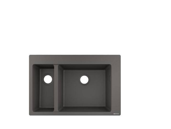 hansgrohe Einbauspüle S51 S510-F635 Einbauspüle 180/450 Steingrau von Hansgrohe