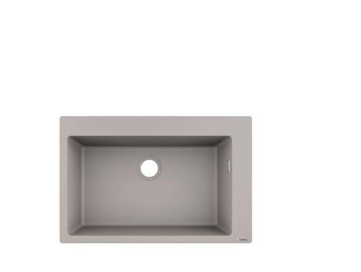 hansgrohe Einbauspüle S51 S510-F660 Einbauspüle 660 Betongrau von Hansgrohe