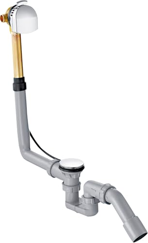 hansgrohe Exafill Wanneneinlauf Fertigset mit Ab- und Überlaufgarnitur, Normalwannen, Chrom von hansgrohe