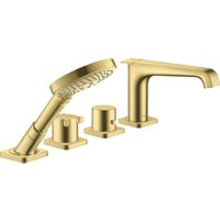 hansgrohe Fertigset Axor Citterio E 4-L-Fliesenrd.-Arm., m Thermostat, brush. br von Hansgrohe