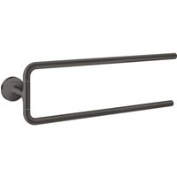 hansgrohe Handtuchhalter Axor Uni. Circular 490mm, 2-ar, schw, Wd, brush. bla vc von Hansgrohe