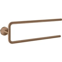 hansgrohe Handtuchhalter Axor Uni. Circular 490mm, 2-ar, schw, Wd, brush. r gol von Hansgrohe