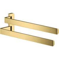 hansgrohe Handtuchhalter Axor universal 409mm, 2-arm, schwenkb., pol. gold optic von Hansgrohe