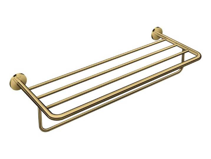hansgrohe Handtuchregal Axor Universal Circular, Handtuchablage mit Handtuchhalter, Polished Gold Optic von Hansgrohe
