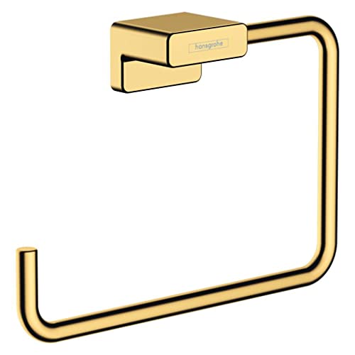 hansgrohe Handtuchring AddStoris, Handtuchhalter, Polished Gold Optic von hansgrohe