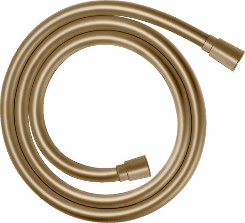 hansgrohe Isiflex - universal Duschschlauch 1,60m, mit Verdrehschutz, flexibler Brauseschlauch mit Knickschutz, inkl. Dichtungsringe, Brushed Bronze von hansgrohe