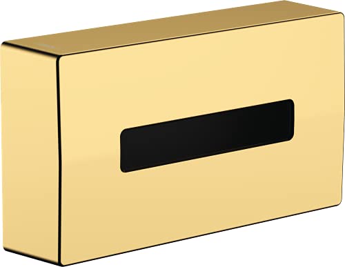 hansgrohe AddStoris - Kosmetiktuchbox, Kosemtiktuchspender für Wandmontage, verdeckte Befestigung, Badezimmer Zubehör, Polished Gold Optic, 41774990 hansgrohe AddStoris - Kosmetiktuchbox, Kosemtiktuchspender für Wandmontage, verdeckte Befestigung, Badezimmer Zubehör, Polished Gold Optic, 41774990 von hansgrohe
