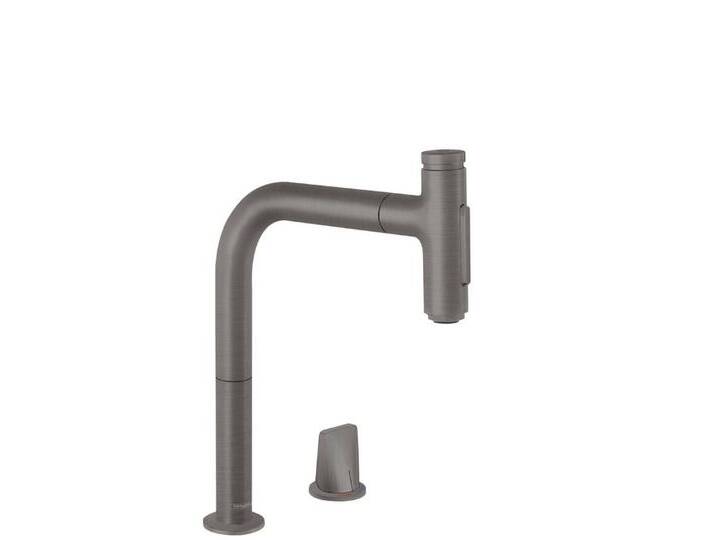 hansgrohe Küchenarmatur Metris Select M71 2-Loch Armatur 200, Ausziehbrause, 2jet Chrome von Hansgrohe
