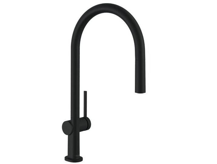hansgrohe Küchenarmatur Talis M54 Armatur Einhebelküchenmischer 210 Ausziehauslauf Mattschwarz von Hansgrohe