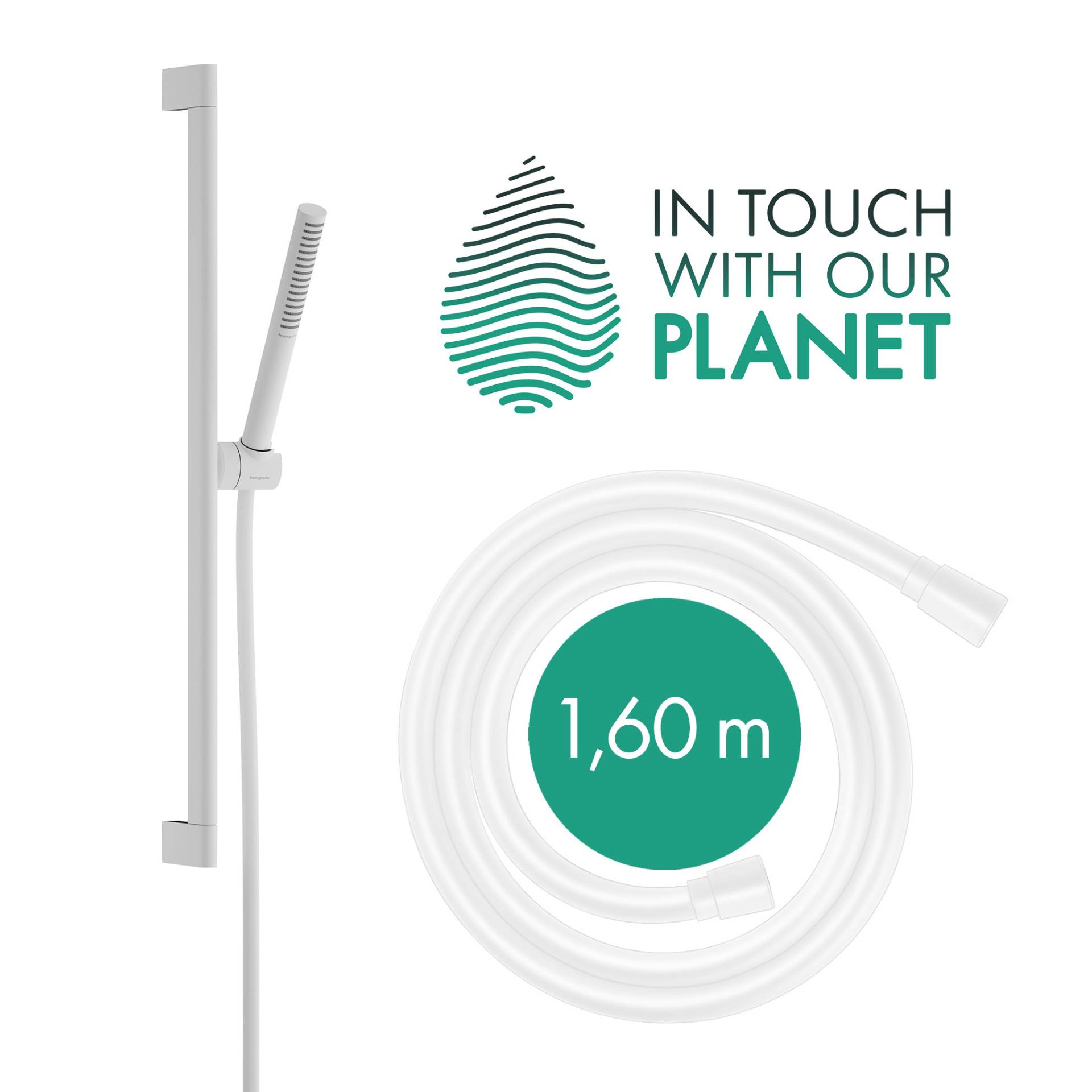 hansgrohe Pulsify S Duschset 100, 1 Strahlart wassersparend, Duschstange 90 cm, 24382000 hansgrohe Pulsify S Duschset 100, 1 Strahlart wassersparend, Duschstange 90 cm, 24382000 von Hansgrohe