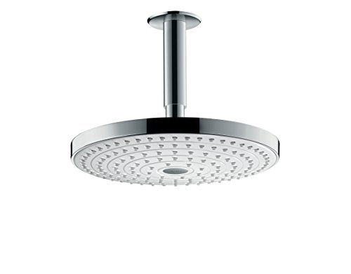 hansgrohe Raindance Select S 240 Duschkopf, Kopfbrause für Deckenmontage, 2 Strahlarten, Weiß/Chrom von hansgrohe