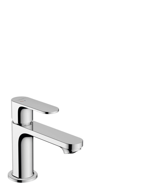 hansgrohe Rebris S Einhebel-Waschtischarmatur, 80 CoolStart, mit Ablaufgarnitur, Ausladung 121 mm, 72513, Farbe: Chrom von Hansgrohe