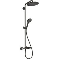 hansgrohe S-Pipe Croma Select S EcoSmart m Thermostat, Handbrause 3jet, 9 l/m., matt-sw hansgrohe S-Pipe Croma Select S EcoSmart m Thermostat, Handbrause 3jet, 9 l/m., matt-sw von Hansgrohe