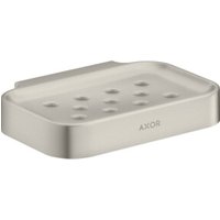 hansgrohe Seifenschale Axor Uni. Circular 127x90mm, Wandmontage, Edelstahl-Optik von Hansgrohe