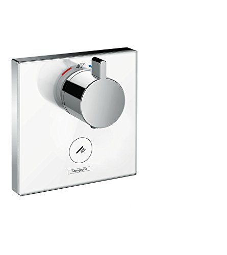 hansgrohe ShowerSelect Glas Unterputz Highflow-Thermostat, für 1 Funktion mit zusätzlichem Abgang, Weiß/Chrom hansgrohe ShowerSelect Glas Unterputz Highflow-Thermostat, für 1 Funktion mit zusätzlichem Abgang, Weiß/Chrom von hansgrohe