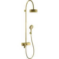 hansgrohe Showerpipe Axor Citterio brush. br, m EHM, Kopfbrause, 180mm, 1jet von Hansgrohe