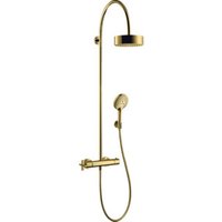 hansgrohe Showerpipe Axor Citterio m TH, Kopfbrause, 180mm, 1j, pol. gol opt von Hansgrohe