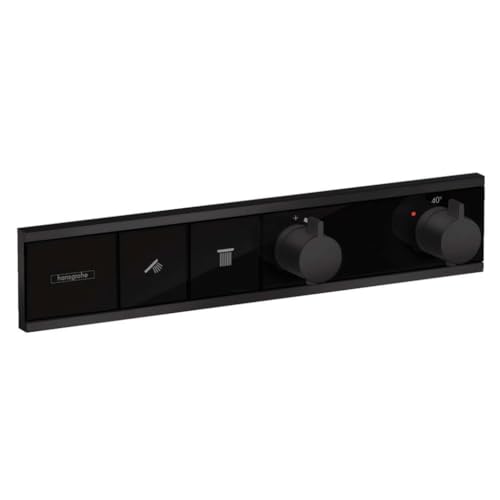 hansgrohe Unterputz Thermostat RainSelect, für 2 Funktionen, Mattschwarz von hansgrohe