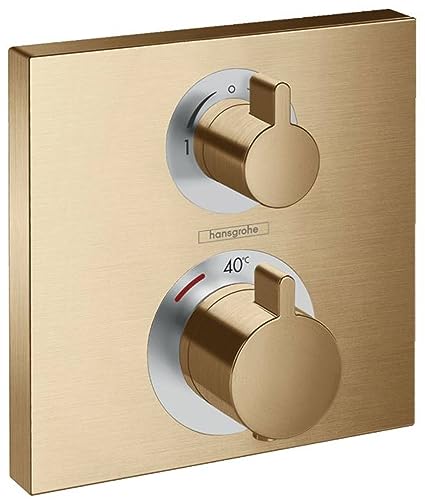 hansgrohe Unterputz Theromstat Ecostat Square, für 2 Funktionen, Brushed Bronze, 1.00 von hansgrohe