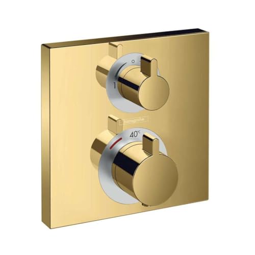 hansgrohe Unterputz Theromstat Ecostat Square, für 2 Funktionen, Polished Gold Optic hansgrohe Unterputz Theromstat Ecostat Square, für 2 Funktionen, Polished Gold Optic von hansgrohe