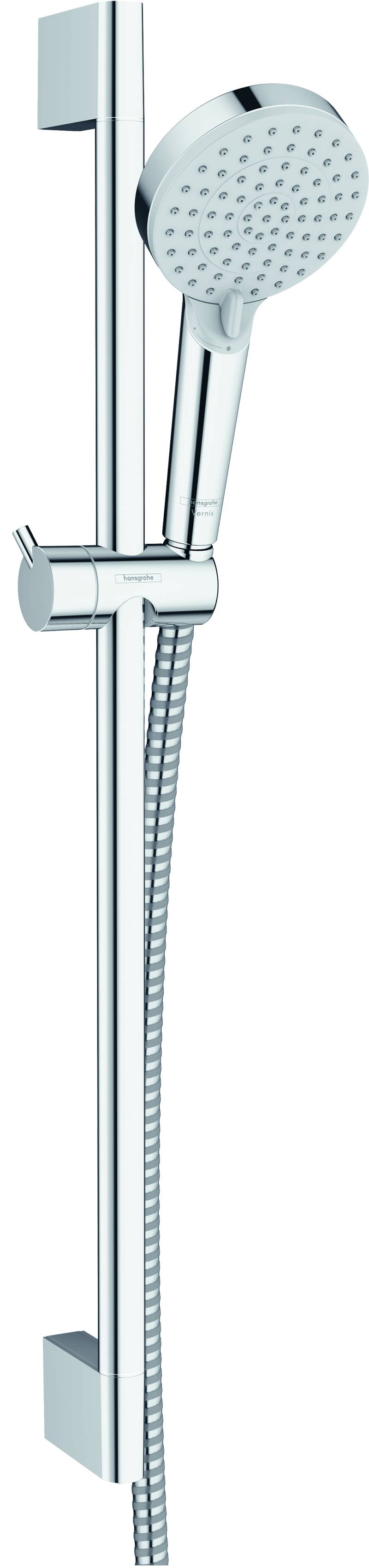 hansgrohe Vernis Blend Duschset Vario, EcoSmart, mit Duschstange Crometta 650mm, Chrom, 26279000 von Hansgrohe