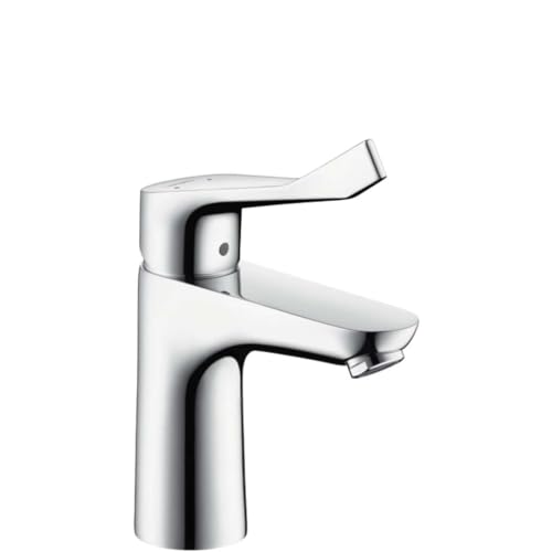 hansgrohe Wasserhahn Focus Care (Armatur mit Auslauf Höhe 100mm und langem Griff) Chrom von hansgrohe