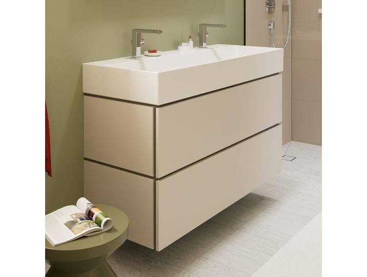 hansgrohe Xilesa E Waschtischunterschrank 118 cm mit 2 Auszügen und Push Open Funktion 2376371 von Hansgrohe