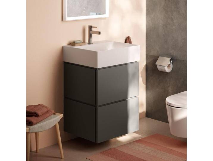 hansgrohe Xilesa E Waschtischunterschrank 48 cm mit 2 Auszügen und Push Open Funktion 2375954 von Hansgrohe