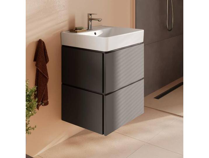 hansgrohe Xilesa E Waschtischunterschrank 53 cm mit 2 Auszügen und Push Open Funktion 2376004 von Hansgrohe