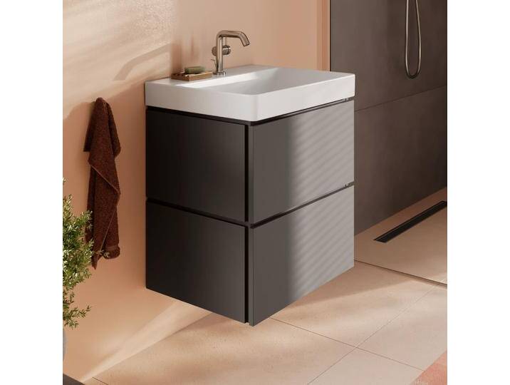 hansgrohe Xilesa E Waschtischunterschrank 58 cm mit 2 Auszügen und Push Open Funktion 2376016 von Hansgrohe