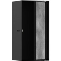 hansgrohe XtraStoris Rock Wandnische 150x300x140mm, m befl. Tür, mattschwarz von Hansgrohe