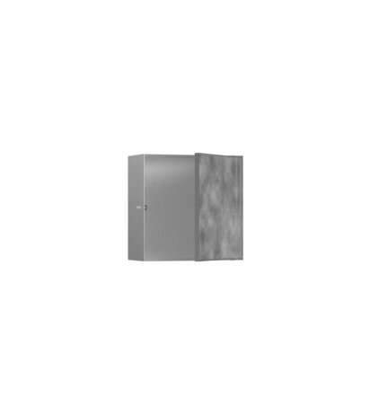hansgrohe XtraStoris Rock Wandnische mit befliesbarer Tür 300x300x140 mm, 56091, Farbe: weiss matt von Hansgrohe