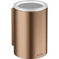 hansgrohe Zahnputzbecher Axor Universal Circular d 76x114mm, Wandmont., brushed red gold von Hansgrohe