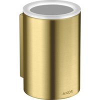 hansgrohe Zahnputzbecher Axor Universal Circular d= 76x114mm, Wandmontage, brushed brass von Hansgrohe