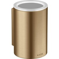 hansgrohe Zahnputzbecher Axor Universal Circular d= 76x114mm, Wandmontage, brushed bronze von Hansgrohe