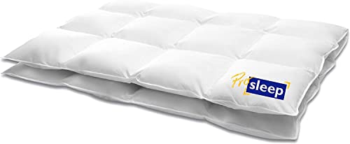 HANSKRUCHEN® Pro Sleep Daunendecke 155x200 cm - Warm / Winter - Made in Germany Kassettendecke aus 100% Baumwolle - Allergiker geeignet von Hanskruchen