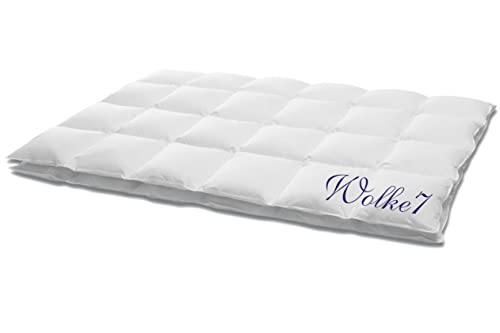 HANSKRUCHEN® Wolke 7 Bettdecke 155x200 cm - Leicht / Sommer - Made in Germany Kassettendecke aus 100% Baumwolle - Allergiker geeignet von Hanskruchen