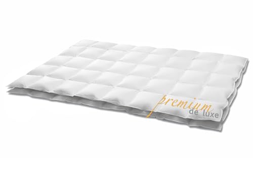 HANSKRUCHEN® Premium de Luxe Daunendecke 135x220 cm - Extra Leicht / Sommer - Made in Germany Kassettendecke aus 100% Baumwolle - Allergiker geeignet HANSKRUCHEN® Premium de Luxe Daunendecke 135x220 cm - Extra Leicht / Sommer - Made in Germany Kassettendecke aus 100% Baumwolle - Allergiker geeignet von Hanskruchen