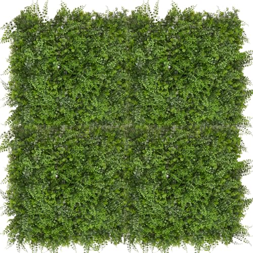 Hansmeier Pflanzenwand Farn - Vertikaler Garten - 100 x 100 cm - schnell montiert & erweiterbar - Sichtschutz - Wandpaneele - Kunstpflanze von Hansmeier
