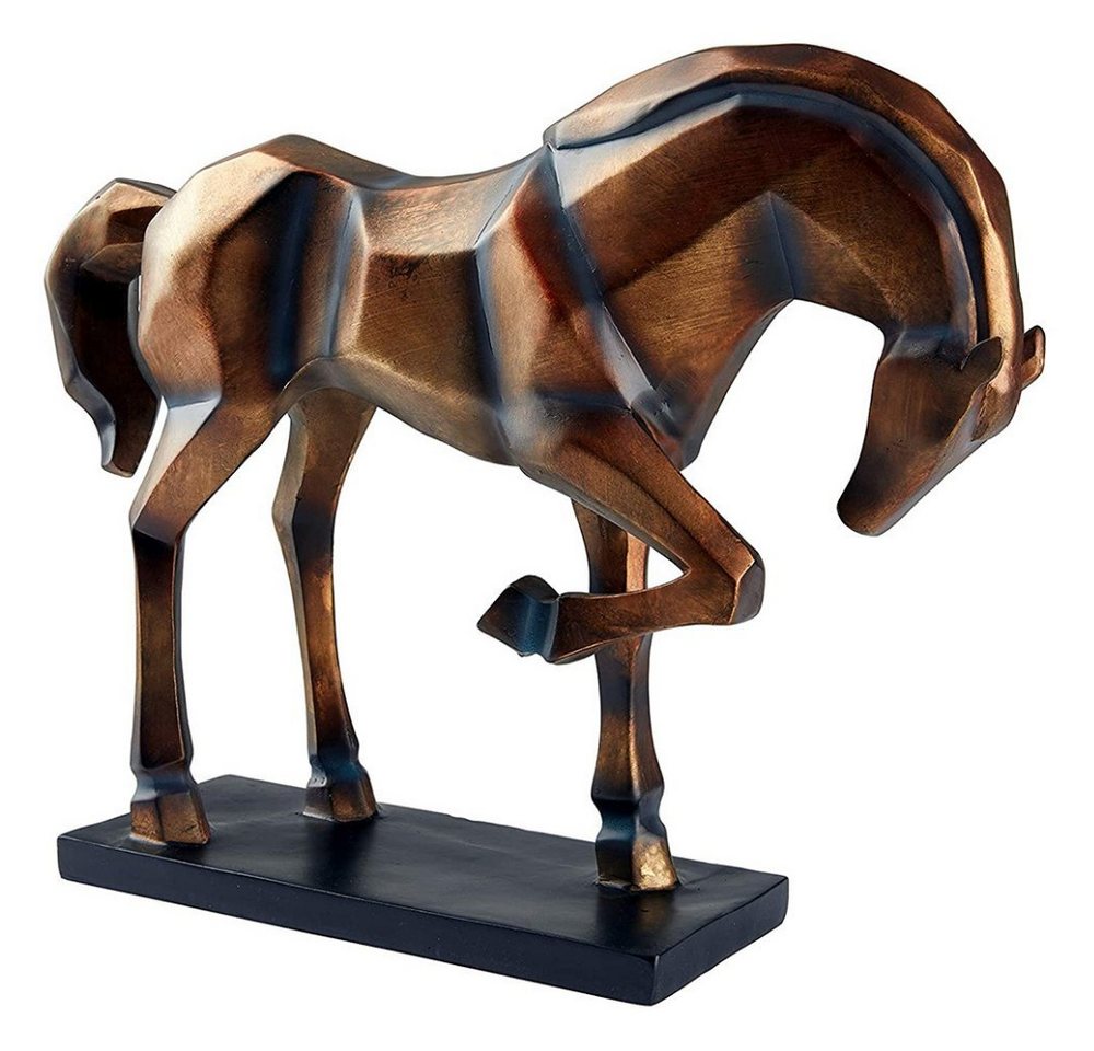 Hansmeier Skulptur Deko Statue Pferd - edle Wohnungs-Deko - Design-Dekoration Pferd (1-tlg), Schutzsockel gegen Kratzer von Hansmeier