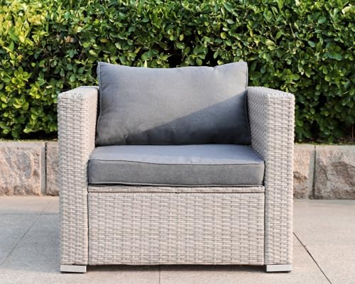 Premium Lounge Sessel Polyrattan Sofa Gartenmöbel Rattansessel von Hansson