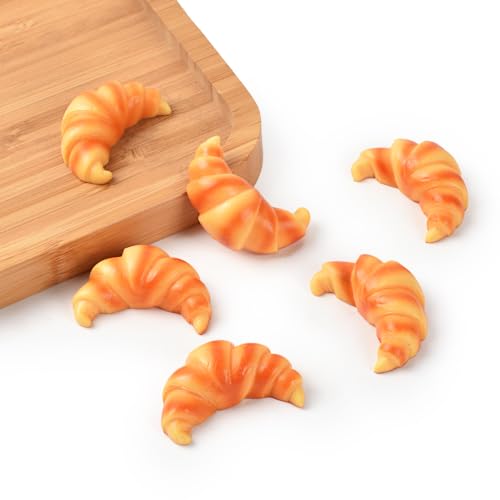 Hanycon Künstliche Croissant-Mini-Croissant, lebensechte Croissant-Brote für Fotografie-Requisiten, Zuhause, Küche, Schreibtisch, Geschäfte, Party, Dekoration, 6 Stück Hanycon Künstliche Croissant-Mini-Croissant, lebensechte Croissant-Brote für Fotografie-Requisiten, Zuhause, Küche, Schreibtisch, Geschäfte, Party, Dekoration, 6 Stück von Hanycon