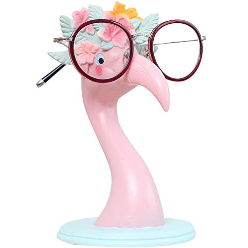 Niedlicher Brillenhalter Eleganter rosa Flamingo-Brillenständerhalter, Brillenzubehör für dekorativen Schreibtisch/Heim/Büro von Hanyi