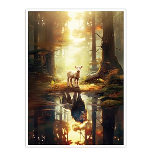 Hanyosa Jesus-Poster, Bild von Jesus, Leinwand, Wandkunst, Poster, Druck, christliches Jesus, Dekoration für Wohnzimmer, 61 x 91 cm von Hanyosa